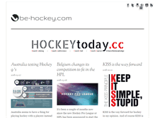 Tablet Screenshot of be-hockey.com